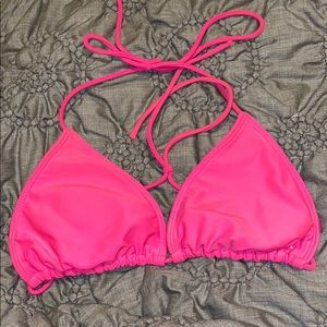 Neon Pink Bikini Top